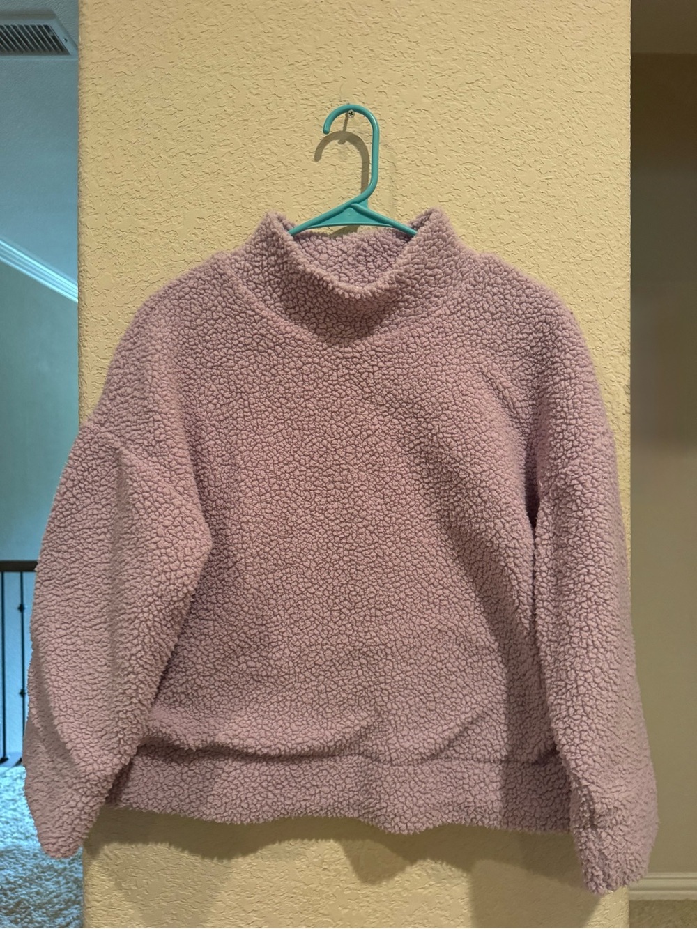 GAP Mock Neck Fuzzy Sweater -Lavender
